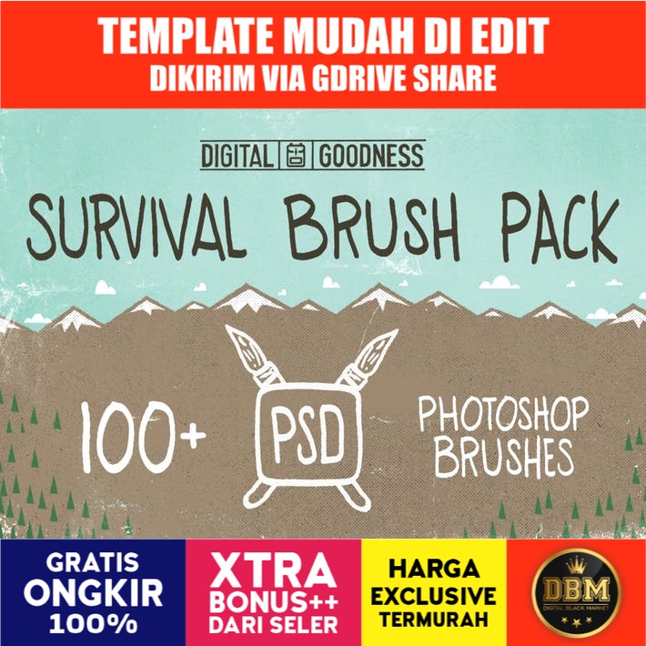 Psd Survival Brush Pack