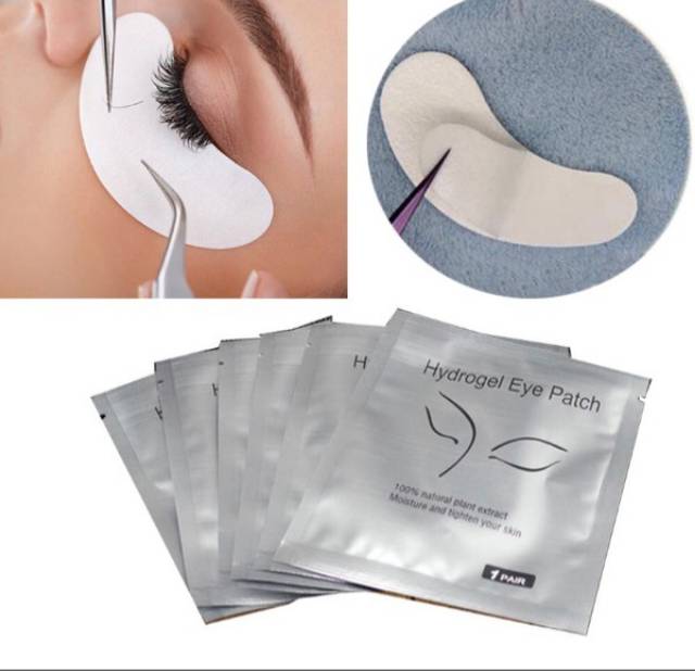 Eyepatch Gel Gold dan Peach 1pcs bantalan bawah mata eyelash extension sambung bulumata