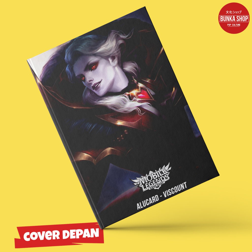 

Note Book Game Mobile Legends Alucard Viscount Hardcover A5 Buku Tulis Catatan Murah