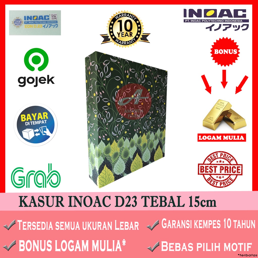 Kasur Busa Inoac D23 Tebal 15cm