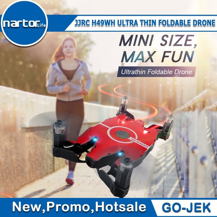 JJRC H49 H49WH DRONE LIPAT ULTRA THIN FOLDABLE DRONE WIFI FPV