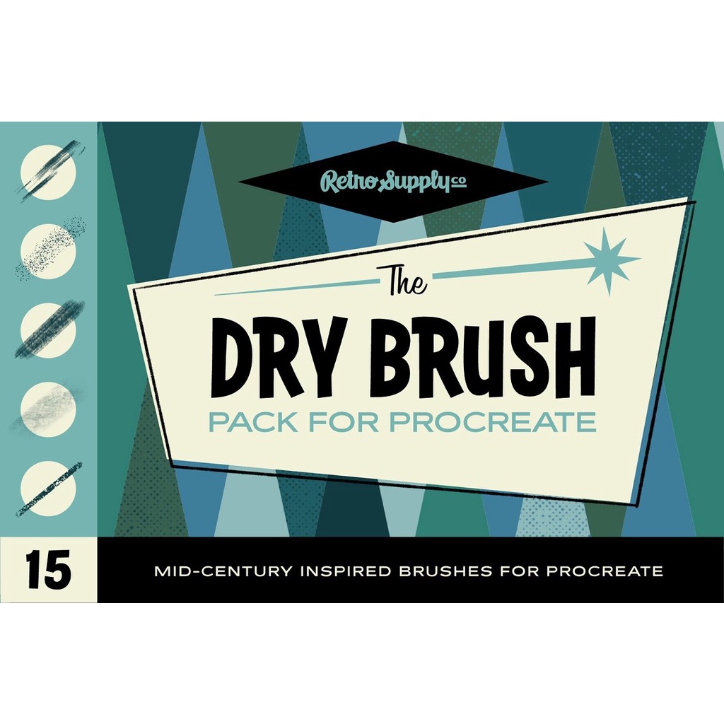 Procreate Brush - The Complete Mid-Century Brush Collection for Procreate