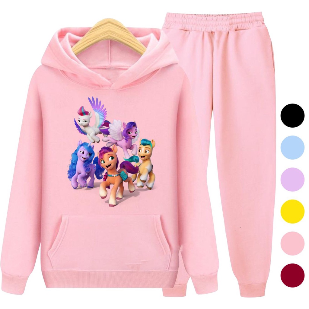 Setelan Anak Sweater Hoodie KUDA PONI 04 / Sweater Anak Perempuan Usia 3-15 Tahun