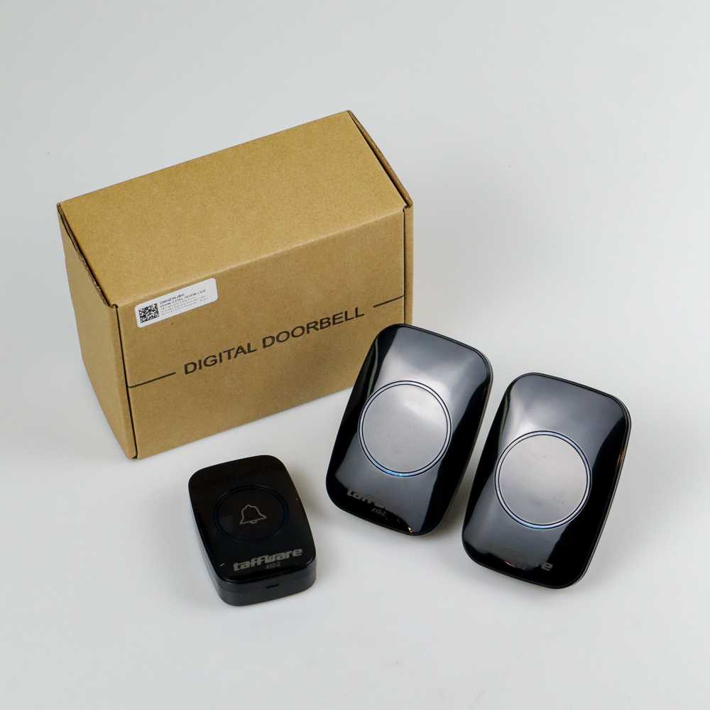 TD - RUM Taffware A10-2 Bel Pintu Wireless Remote Doorbell 38Tune 2PCS Receiver