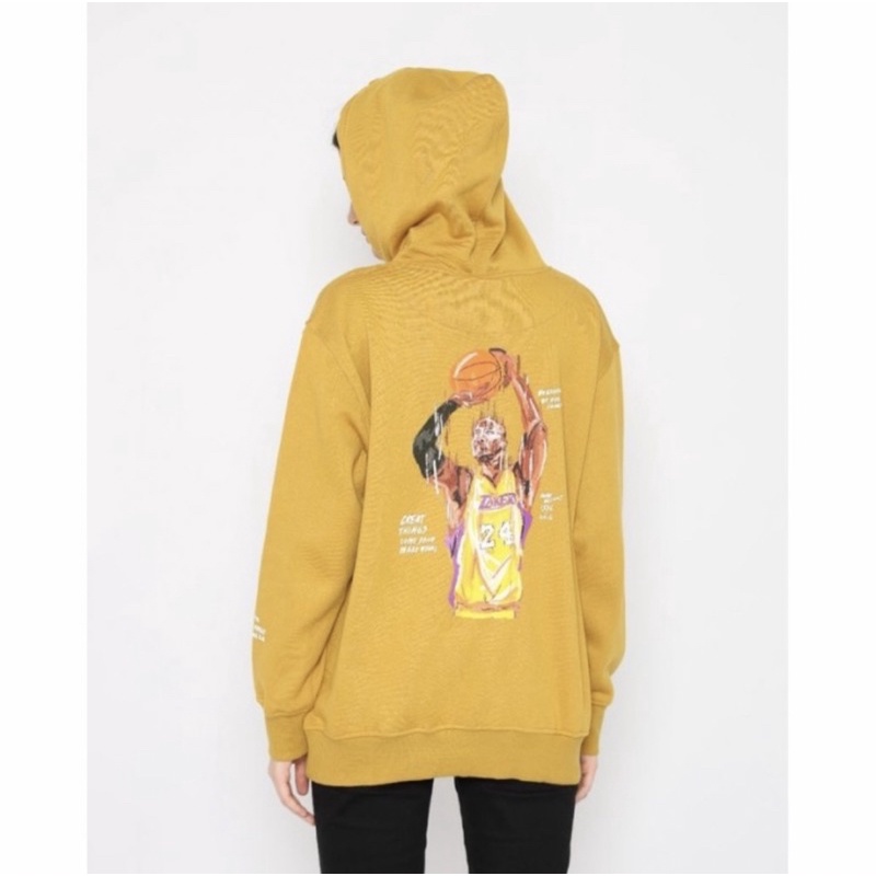 Hoodie kobe bryant erigo sweater mustard 100% ori great things