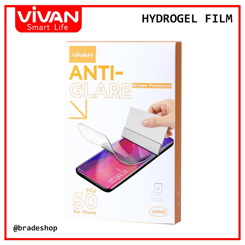 Anti Gores Hydrogel Vivan All Tipe Bening - Anti Glare - Anti Blue Light Infinix Oppo Vivo Apple dll