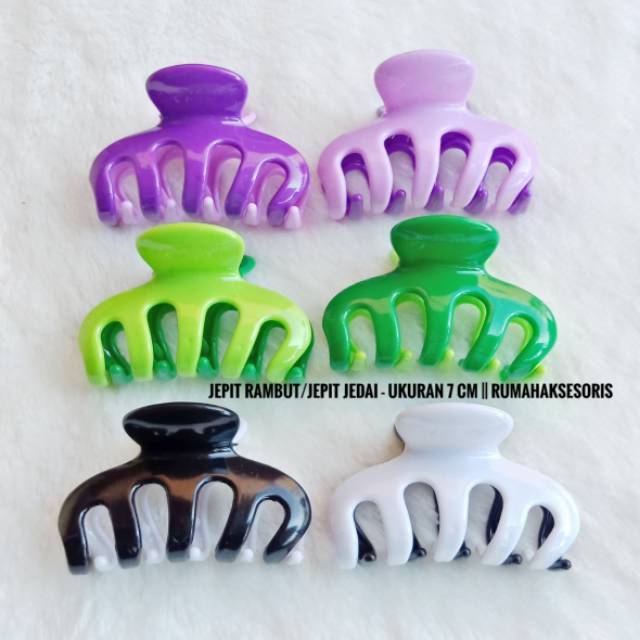 Jepit jedai-japit rambut jedai ukuran besar 7 cm-dapet 6 biji