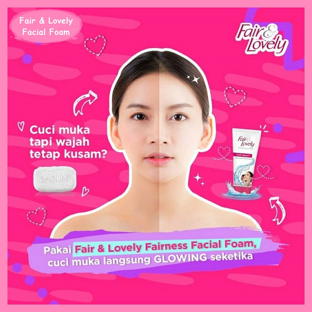 fAIR N LOVELY facial foam/ pencuci muka fair/ fair facial wash