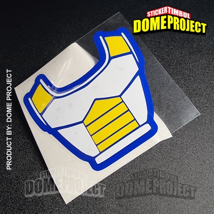 VEGETA SAIYAN FORM STIKER CUTTING DECAL HELM MOTOR KACA MOBIL LOGO STICKER AESTHETIC DEKORASI OTOMOTIF