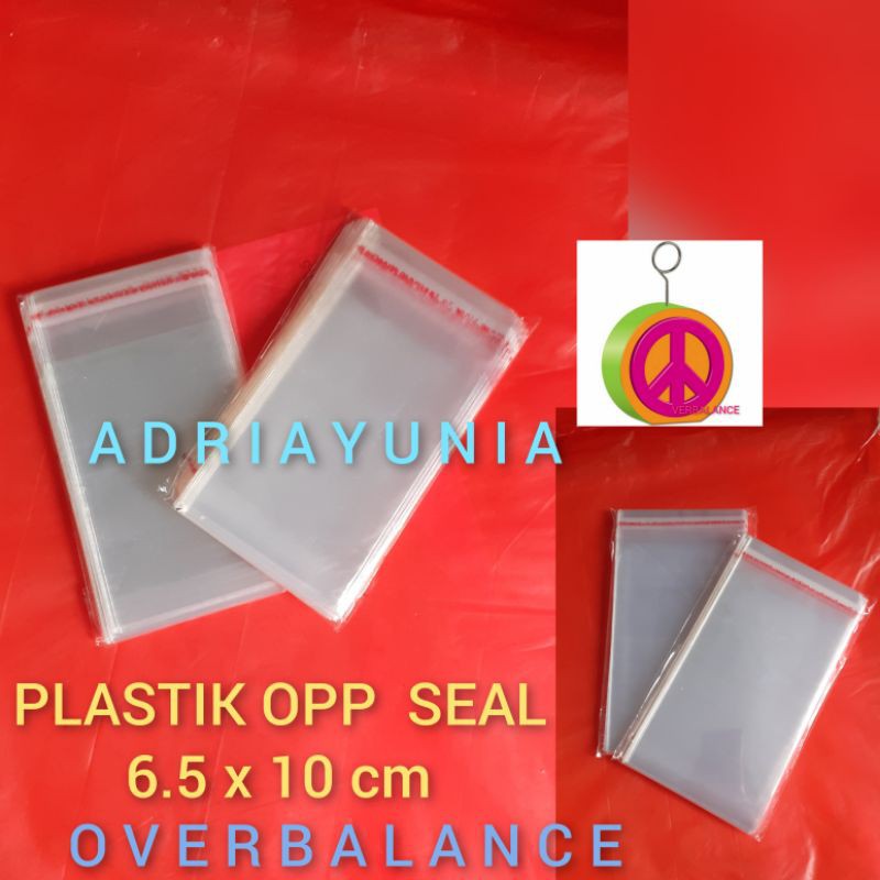 Plastik OPP 6.5 x 10 Tebal 100 lembar - Plastik Opp 6,5x10 cm  - Plastik Opp 6,5 x 10 seal - Opp Teb
