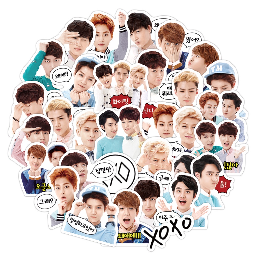 EXO stiker Zhang Yixing Idol dukungan Jurnal bahan Baek Hyun Korea ins Jurnal stiker Xiao Zhang