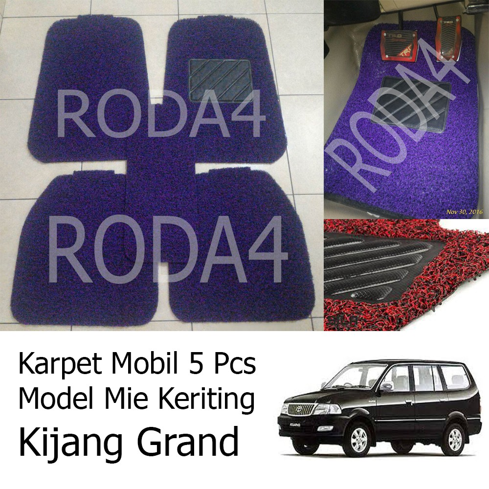 Karpet Mobil / Car Carpet / Floor Mats Universal Model Mie Keriting Kijang Grand