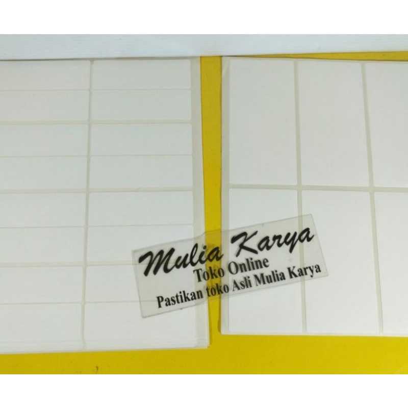 

Label Stiker Tahan Air Tahan Sobek / Bungkus