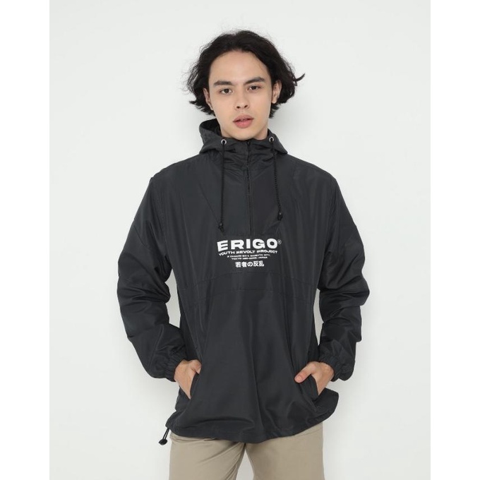 Outerwear Unisex Erigo Pullover Rokuro Taslan Dark Grey - S