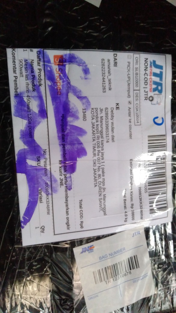 Mesin Las Rhino 450watt 120a Power 900watt