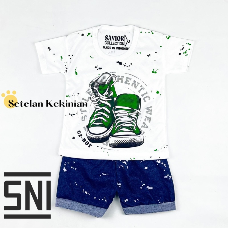 [SK] Set Anak Laki Laki 6_12bln Sepatu Vintage Anak Cowok Murah Halus Kado Akikah Newborn Set