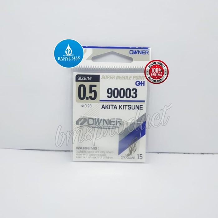 [BISA COD] Kail Pancing Owner Akitakitsune Tanpa Lubang No 0.5 BB020005