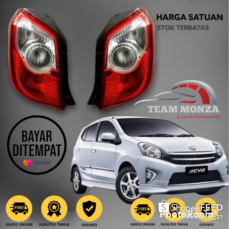 stop lamp / lampu belakang agya ayla