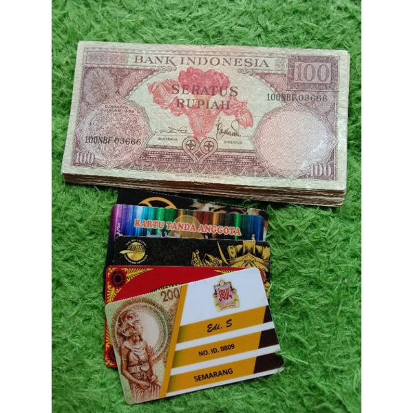 uang lama 100 rupiah seri bunga,tahun 1959