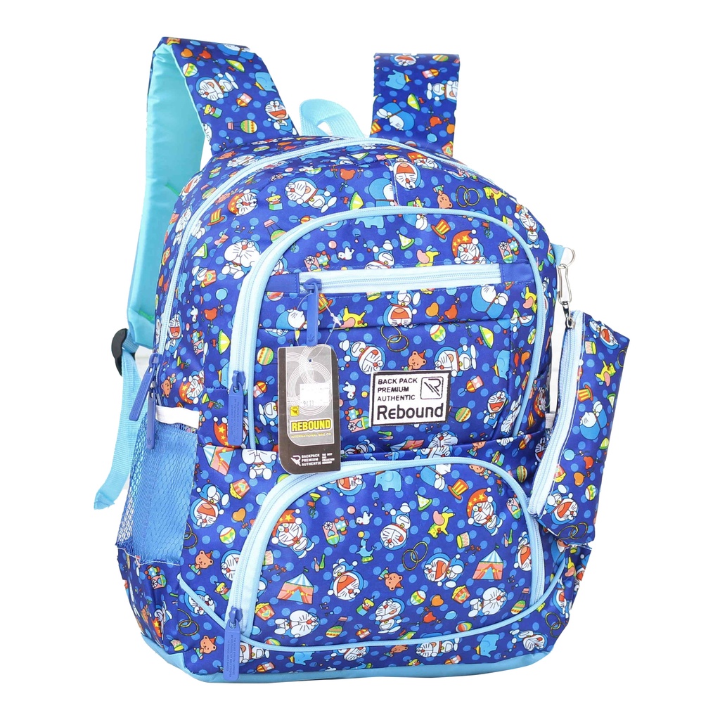 [COD] Promo Ransel Rebound Cowok Gambar Doraemon Tas Gendong Anak Laki-Laki TK SD Lucu Imut Free Tempat Pensil