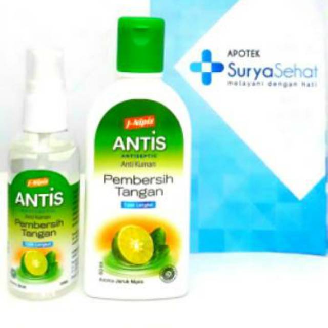 Antis Spray Jeruk Nipis 55ml - Antis Gel Jeruk Nipis 60ml Pembersih Tangan