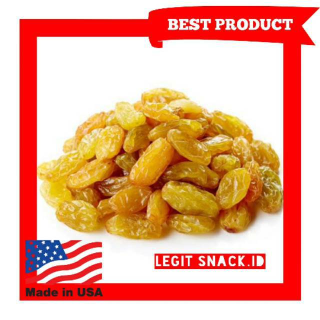 

Kismis Kuning Jumbo Asli Amerika 500 Gram / Genuine Golden Raisin USA