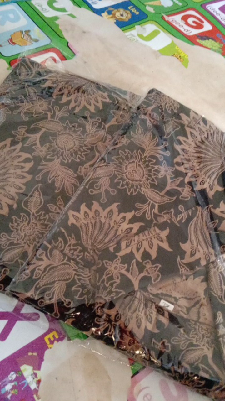 Batik Couple Gamis Batik Maura Sania Ruffle Ori Ndoro Jowi Dnt Size M L Xl All Size