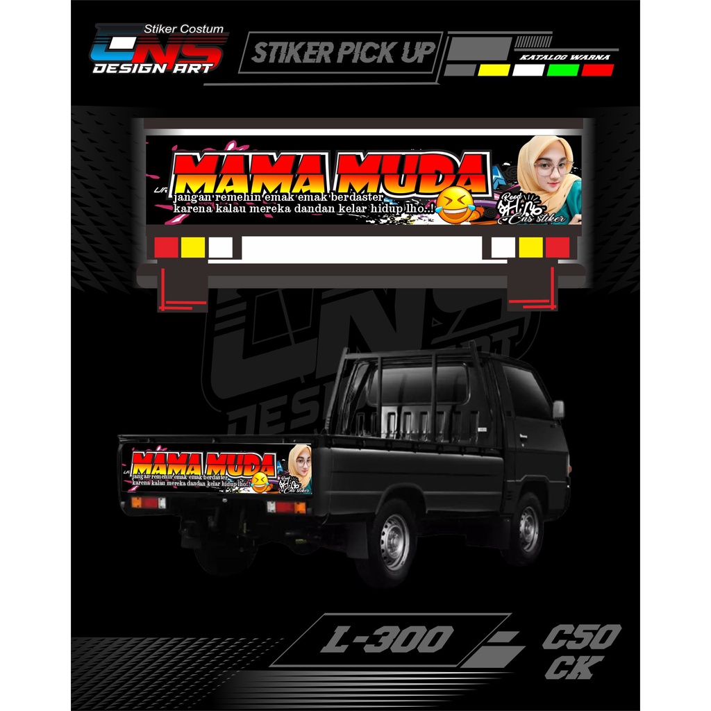 stiker L300 stiker all pick up stiker pintu belakang L300 stiker pintu belakang all pick up L300