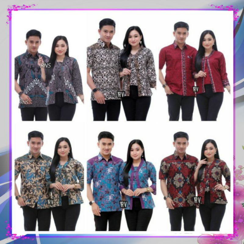 Rama Shinta Couple - Melani Set Couple Lilit Rovella Batik Couple Modern