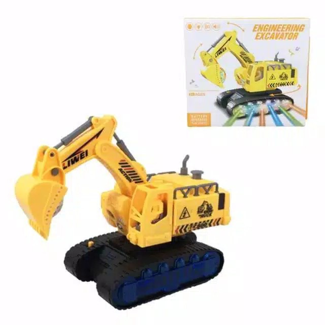 Mainan Engineering Excavator Robot