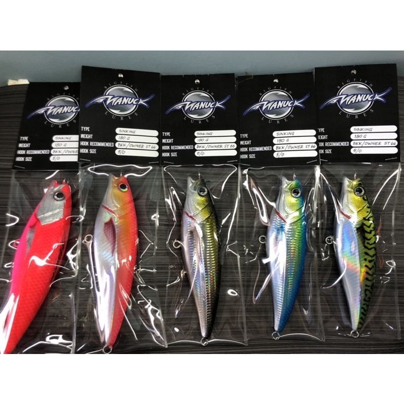 Stickbait MANUCK Lure 190mm (Sinking) 180g Realis Fish Design