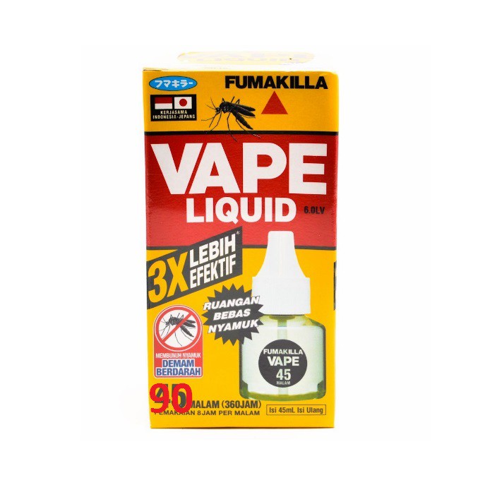 Obat Nyamuk Vape Liquid Elektrik Refill 90 Malam