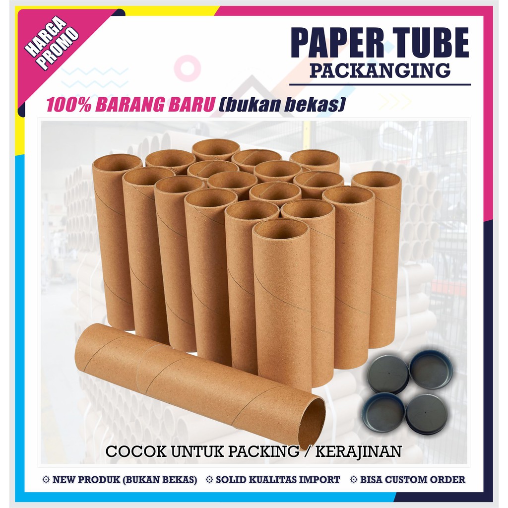 

PAPER CORE / PAPER TUBE / CONES SELONGSONG PACKING FREE TUTUP ATAS BAWAH DIA.6.5 CM
