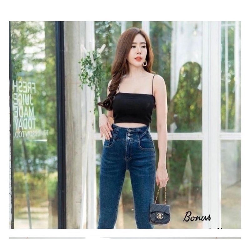 tanktop crop hitam spandek rayon halus wanita import.tanktop murah crop polos.kemben tanktop korean murah