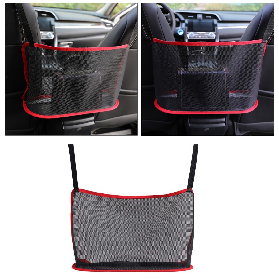 Saku Penyimpanan Jok Mobil - Tas Jaring Mobil Organizer Sisi Kursi