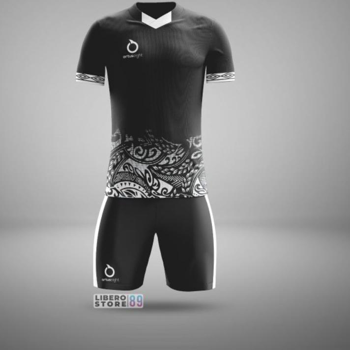 Jersey Futsal Dewasa 1 Set Baju + Celana Baju Olahraga Kaos Futsal Baju Bola Pria