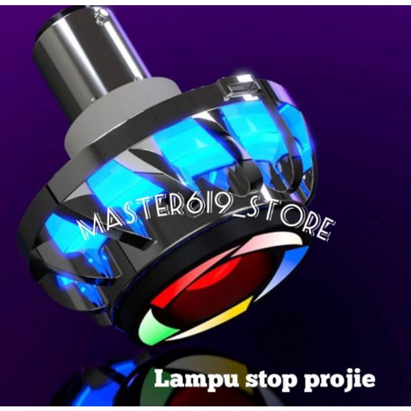 LAMPU STOP PROJIE MINI / LAMPU STOP BELAKANG REM PROJIE MINI RAINBOW ARUS AC/DC  UNIVERSAL