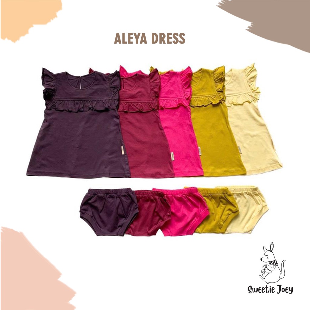 Bonzer Baby Aleya Dress Lucu Setelan Dress Bayi Anak