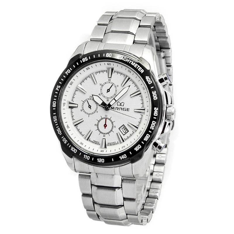 (Toko Ricoh) Jam Tangan Pria Mirage Original 8305 Free Box