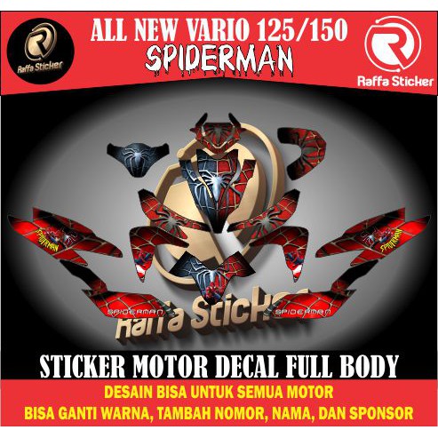 decal vario 150 decal vario 125 decal vario new stiker motor vario 150 stiker vario 150 spiderman