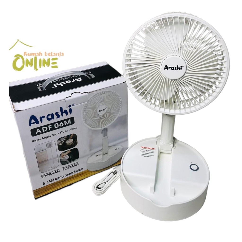 Kipas Angin Lipat Fan Portable Remote Control ADF 06M