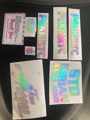 Sticker Hologram Motor Viral