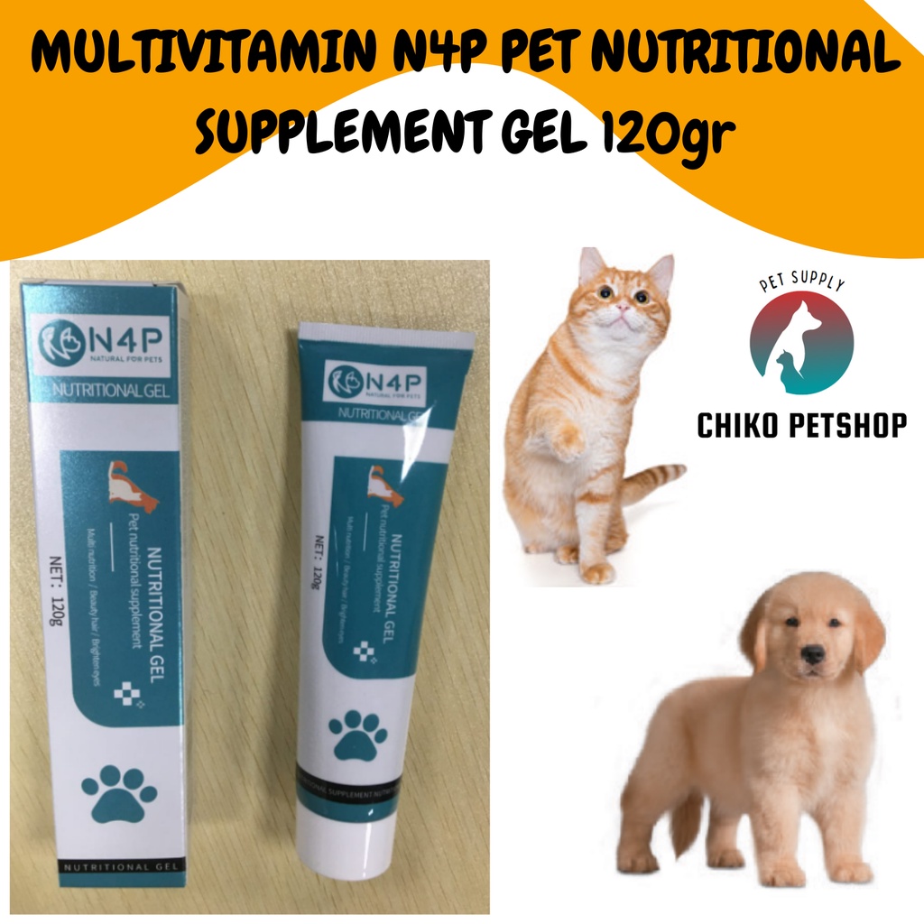 MULTIVITAMIN N4P PET NUTRITIONAL SUPPLEMENT GEL 120gr Nutriplus