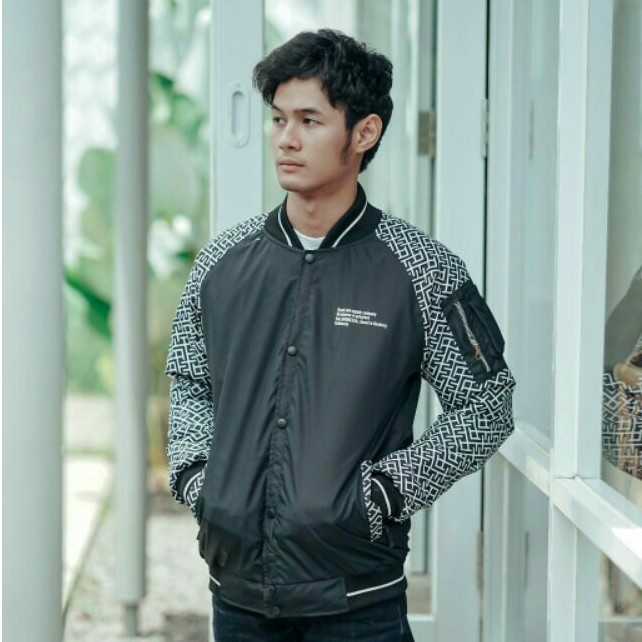 Jaket Bomber Salviohexia Jaket Kombinasi Slvhx Jaket Pria Jaket Parasut