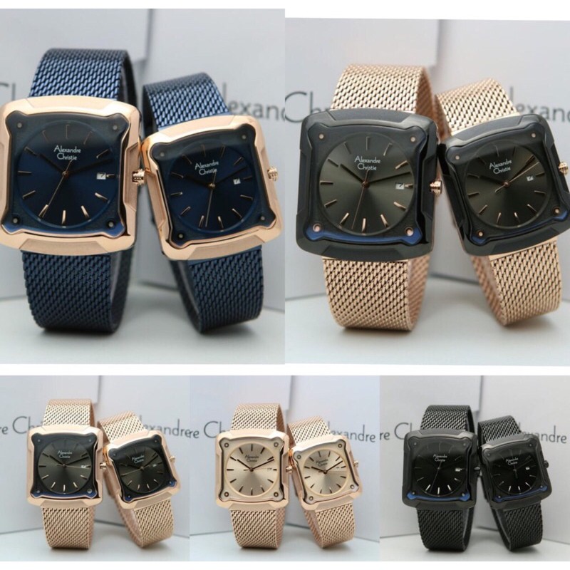 Jam Tangan Couple Alexandre Christie AC 3030 Original Bergaransi Resmi