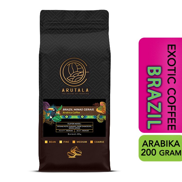 

ARUTALA Kopi Brazil Minas Gerais Arabika 200 gram - Giling Halus