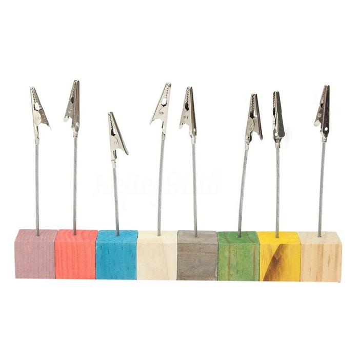 

Klip | 8Pcs Klip Penjepit Kartu Nama / Nomor Meja Dbi