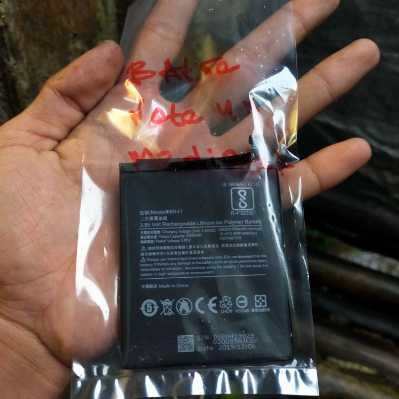 BATERAI XIAOMI NOTE 4X COPOTAN NORMAL