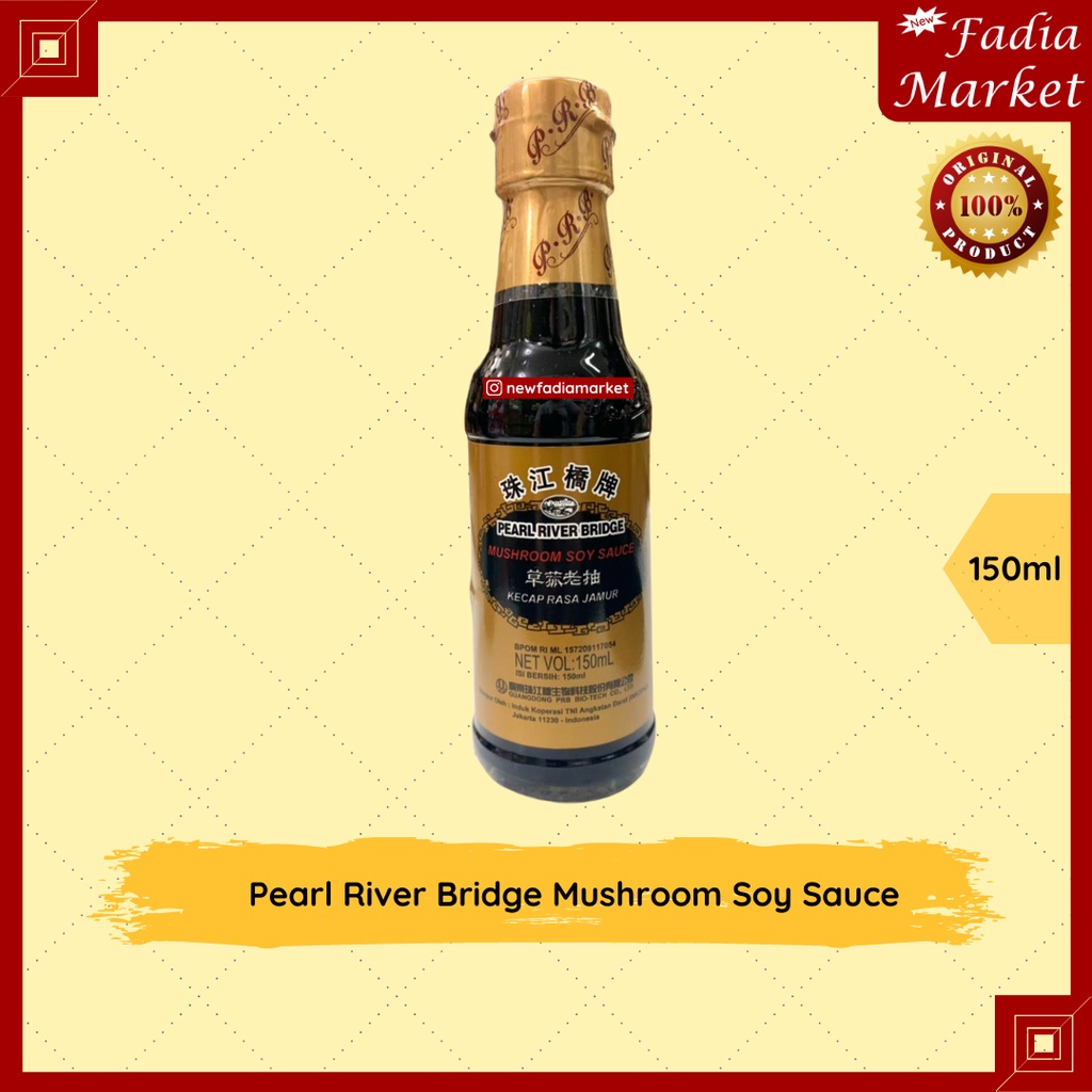

Pearl River Bridge Mushroom Soy Sauce (Kecap Asin Jamur) 150ml