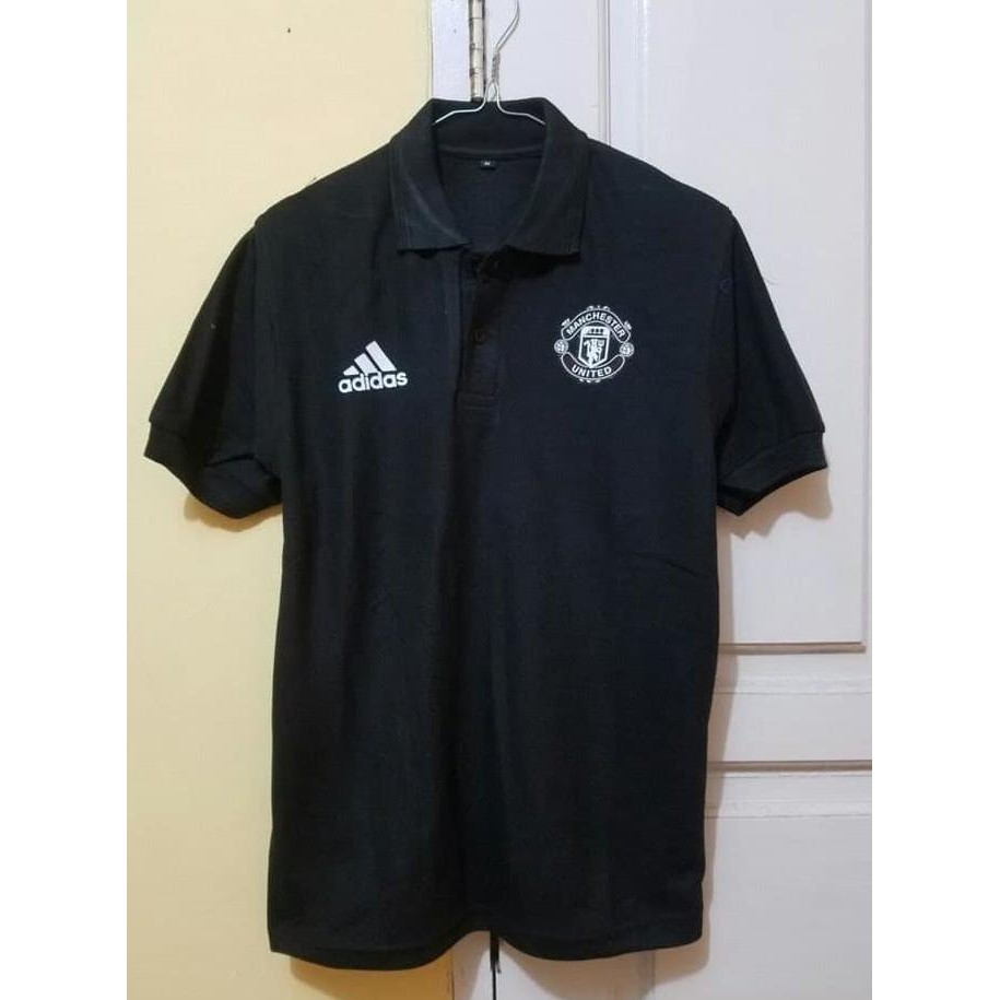 promo!! polo shirt manchester united away hitam terbaru